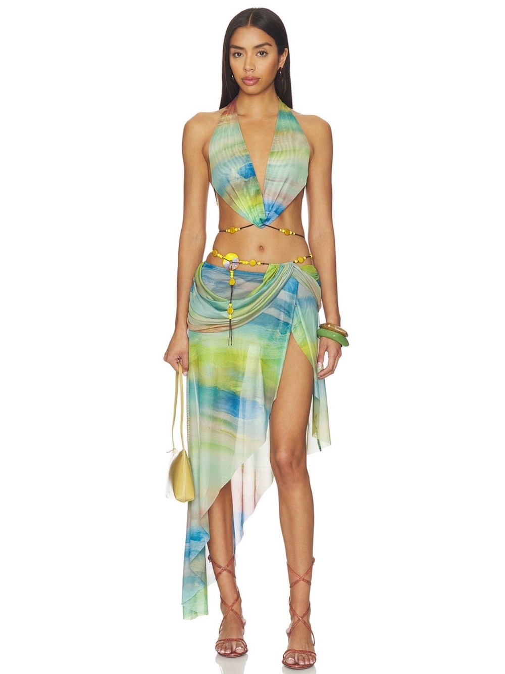 JADED LONDON HALTER TOP AND SKIRT
